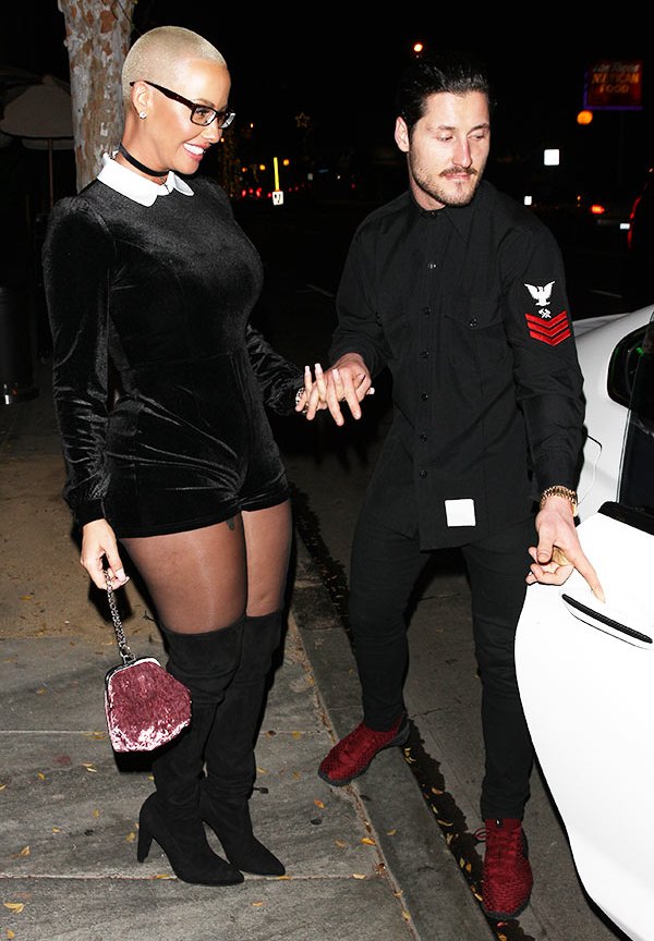 Amber Rose And Val Chmerkovskiy Romance — ‘cant Keep Hands Off Each Other Hollywood Life 0700