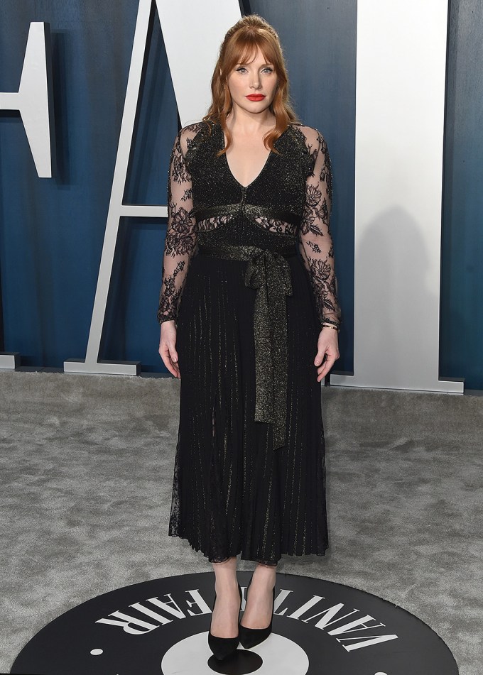 Bryce Arrives At The Vanity Fair Oscars Party in 2020