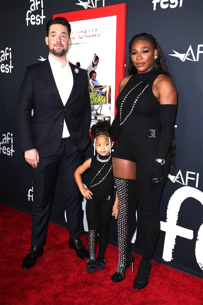 Serena Williams & her family at the ‘King Richard’ premiere