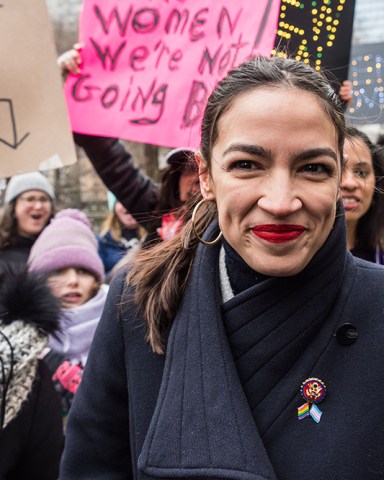 Alexandria Ocasio-Cortez attends The Women's March in New York City on January 19, 2019. Women's March, New York, USA - 19 Jan 2019