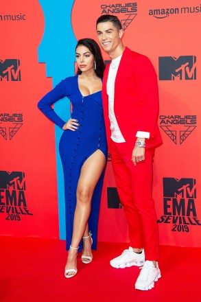 Cristiano Ronaldo et Georgina Rodriguez 26e MTV EMA, Arrivées, Séville, Espagne - 03 novembre 2019