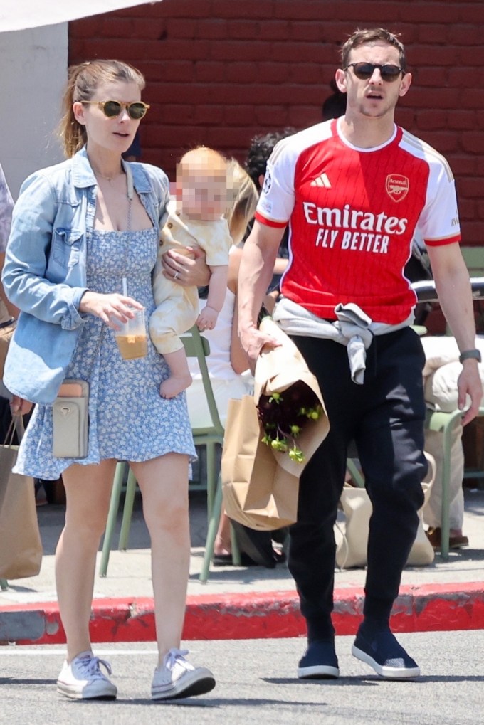 Jamie Bell and Kate Mara enjoy family time