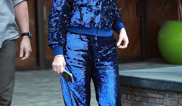 khloe kardashian sequin tracksuit