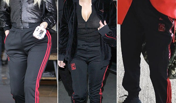 khloe kim kardashian same track pants kylie jenner