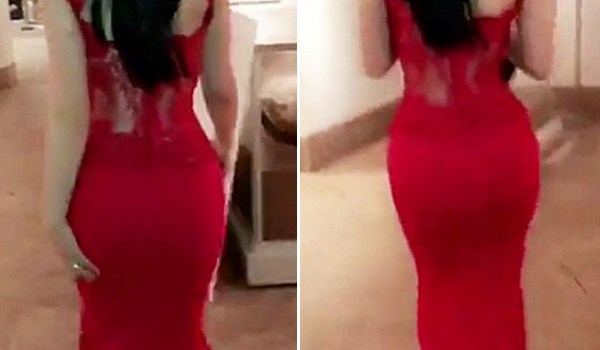 kylie jenner red gown