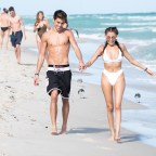 Madison Beer and her boyfriend Jack Gilinsky enjoy time together on Miami Beach
