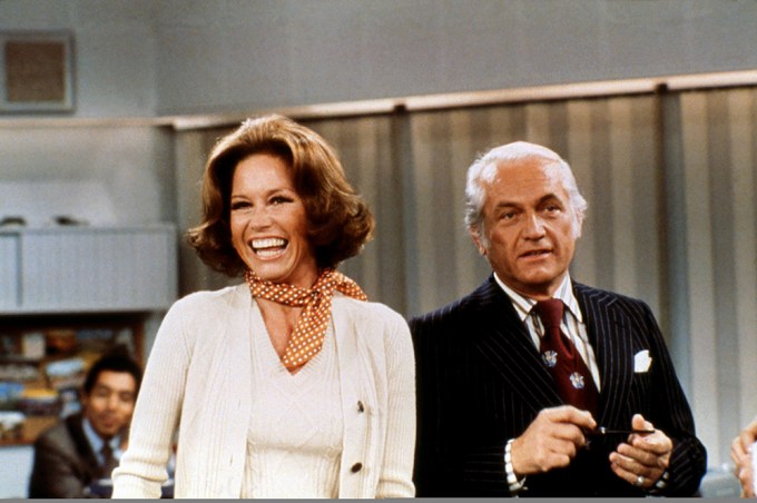 Mary Tyler Moore and Ted Knight