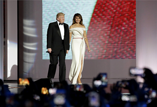 Melania trump clearance white sequin dress