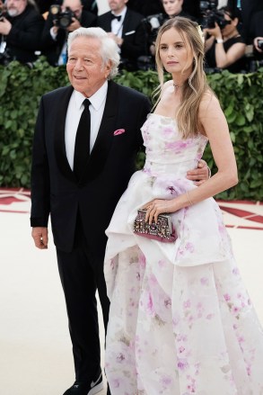 Robert Kraft and Ricki Lander
The Metropolitan Museum of Art's Costume Institute Benefit celebrating the opening of Heavenly Bodies: Fashion and the Catholic Imagination, Arrivals, New York, USA - 07 May 2018