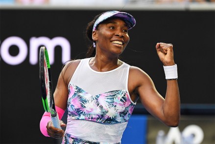 Venus Williams of the USA reacts during her women's first round match against Mihaela Buzarnescu of Romania at the Australian Open tennis tournament in Melbourne, Australia, 15 January 2019.
Tennis Australian Open 2019, Melbourne, Australia - 15 Jan 2019