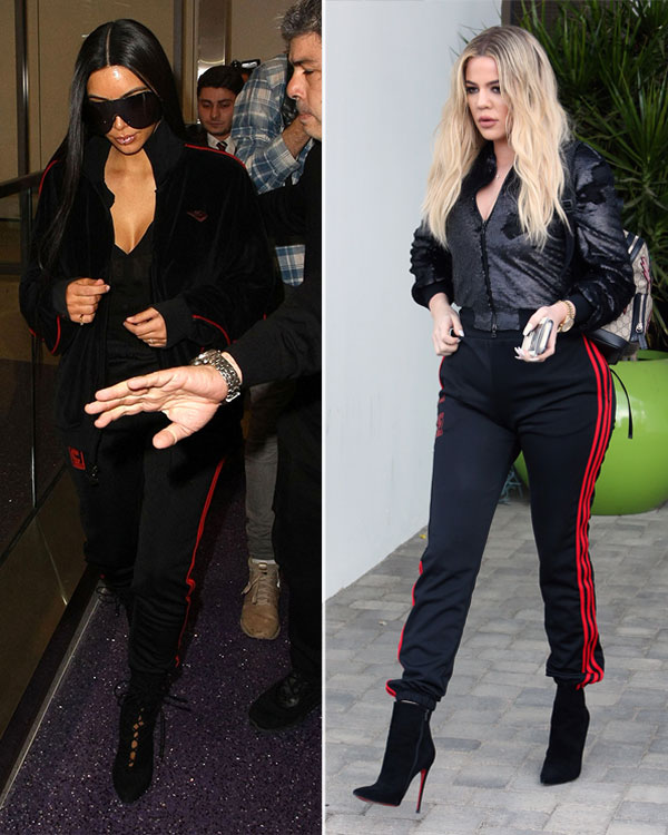 khloe kardashian adidas tracksuit