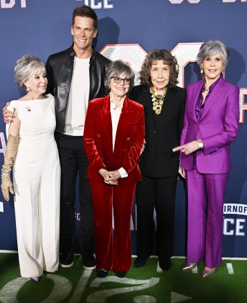 Rita Moreno, Tom Brady, Sally Field, Lily Tomlin ve Jane Fonda '80 For Brady' filminin galası, Los Angeles, California, ABD - 31 Ocak 2023