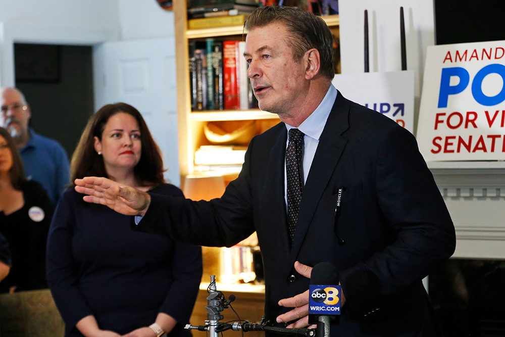 Virginia Election Alec Baldwin, Midlothian, USA - 22 Oct 2019