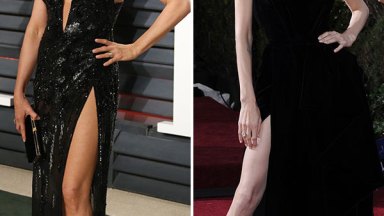 Angelina Jolie Jennifer Aniston Slit