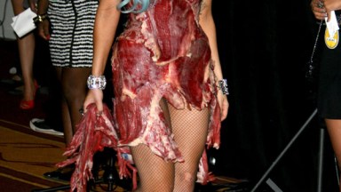 Lady Gaga Meat Dress Super Bowl