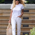 *EXCLUSIVE* Pamela Anderson is feeling all white while shopping in Malibu!