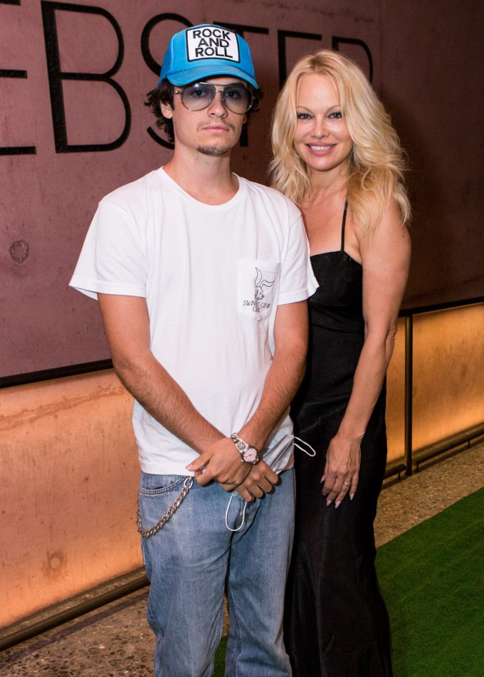 Pamela Anderson and Dylan Lee looking stylish