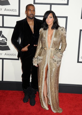 Kanye West and Kim Kardashian57th Annual Grammy Awards, Arrivals, Los Angeles, America - 08 Feb 2015The 57th Annual GRAMMY Awards
