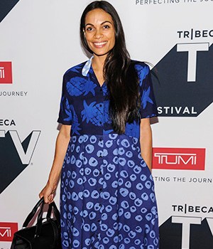 Rosario Dawson arrives at Tribeca Talks: The Journey, Inspired by TUMI, with Rosario Dawson during the Tribeca TV Festival at Spring Studios, in New York2018 Tribeca TV Festival - Tribeca Talks: A Conversation with Bryan Cranston, New York, USA - 22 Sep 2018