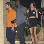 Scott Disick is seen leaving Nobu Malibu with Bella Banos after having dinner