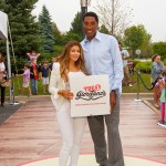 Basketball legend Scottie Pippen stands with his wife Larsa Pippen, left, to announce a partnership with a Chicago pizza company, Giordano's, as it expands with its first North Shore location in Glenview, Ill., on
Scottie Pippen Partners with Giordanoâ?™s in Chicagoâ?™s North Shore, Glenview, USA