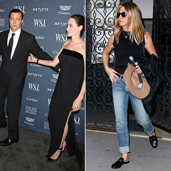 Angelina Jolie Threatens Brad Pitt Don T Bring Jennifer Aniston Around The Kids Hollywood Life