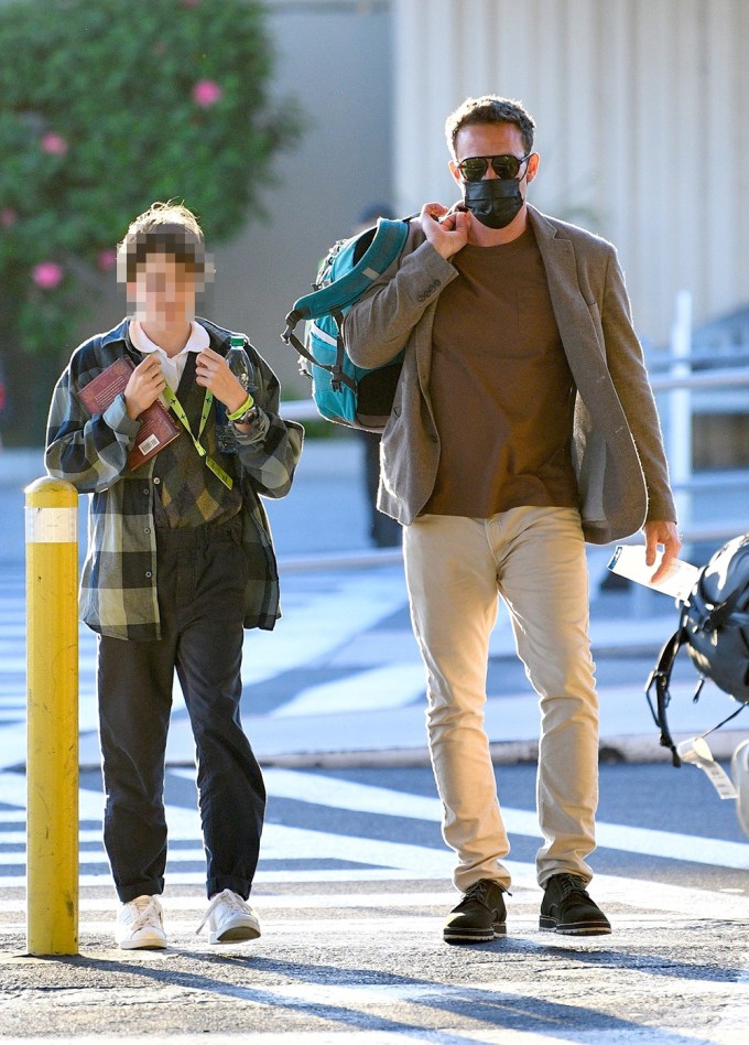 Ben Affleck Picks Daughter Seraphina Up At The Airport