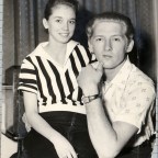 Singer Jerry Lee Lewis Pictured With His 15-year-old Bride Myra Gale Brown.