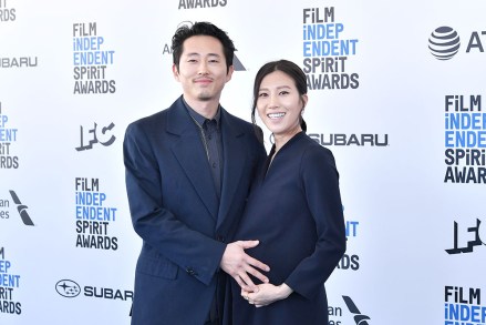 Steven Yeun y Joana Pak 34th Film Independent Spirit Awards, Llegadas, Los Ángeles, EE.UU. - 23 de febrero de 2019