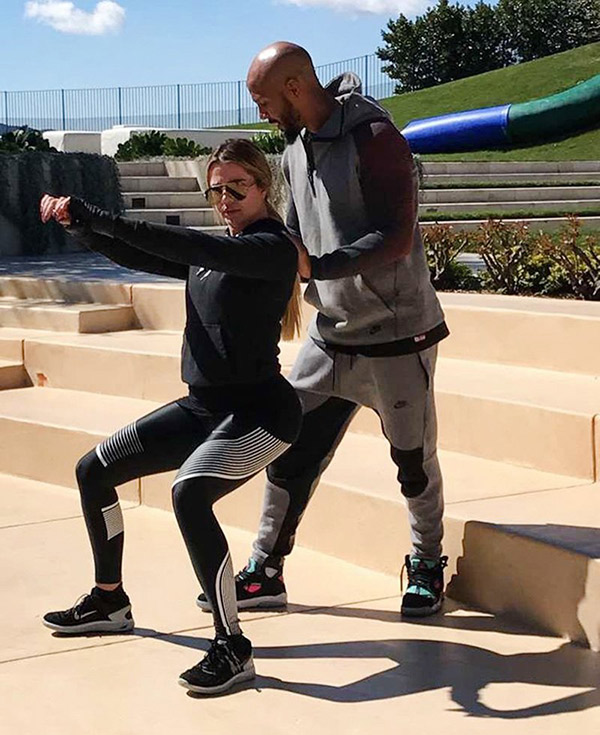 Copy Khloe Kardashian S Exact Workout For Free Do It In Your Own Backyard Hollywood Life