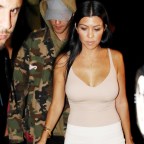 Kourtney Kardashian and Justin Bieber leaving The Nice Guy together in West Hollywood