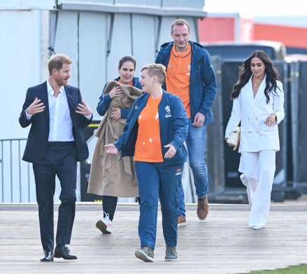 Prince Harry and Meghan Markle, Duke and Duchess of Sussex
Friends and Family reception, Arrivals, 5th edition of the Invictus Games, The Hague, The Netherlands - 15 Apr 2022