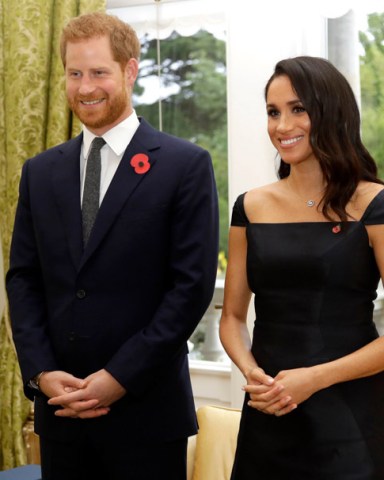 Prince Harry and Meghan Duchess of Sussex at Government House in Wellington Prince Harry and Meghan Duchess of Sussex tour of New Zealand - 28 Oct 2018