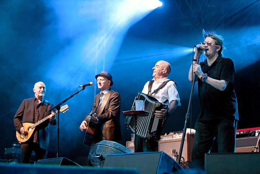 The Pogues - Terry Woods, Phil Chevron, James Fearnley and Shane MacGowan
Greenwich Summer Sessions 2011, The Old Royal Naval College, Greenwich, London, Britain - 30 Jul 2011