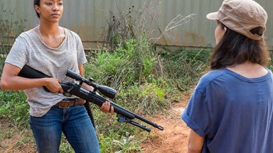 The Walking Dead Sasha Saves Rosita