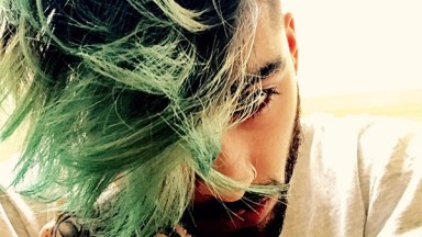 zayn malik green hair