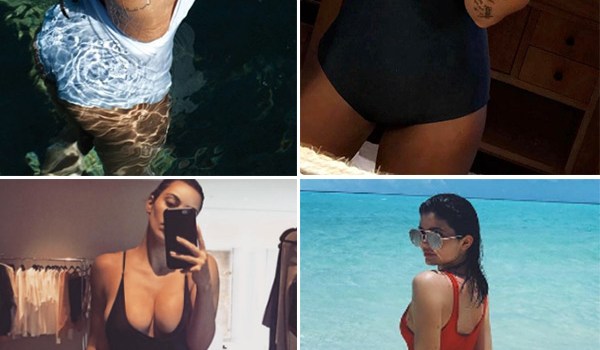 Celebrities One-Piece Swimsuits