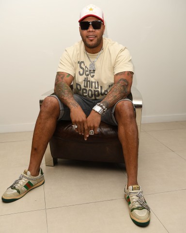 Flo Rida poses for a portrait during Hits Live at radio station Hits 97.3, Fort Lauderdale, Florida, USA - 07 Mar 2023
Flo Rida visits Hits Live at radio station Hits 97.3, Fort Lauderdale, Florida, USA - 07 Mar 2023