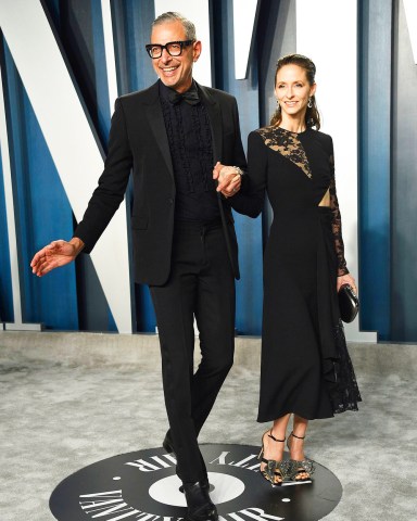Jeff Goldblum and Emilie Livingston
Vanity Fair Oscar Party, Arrivals, Los Angeles, USA - 09 Feb 2020