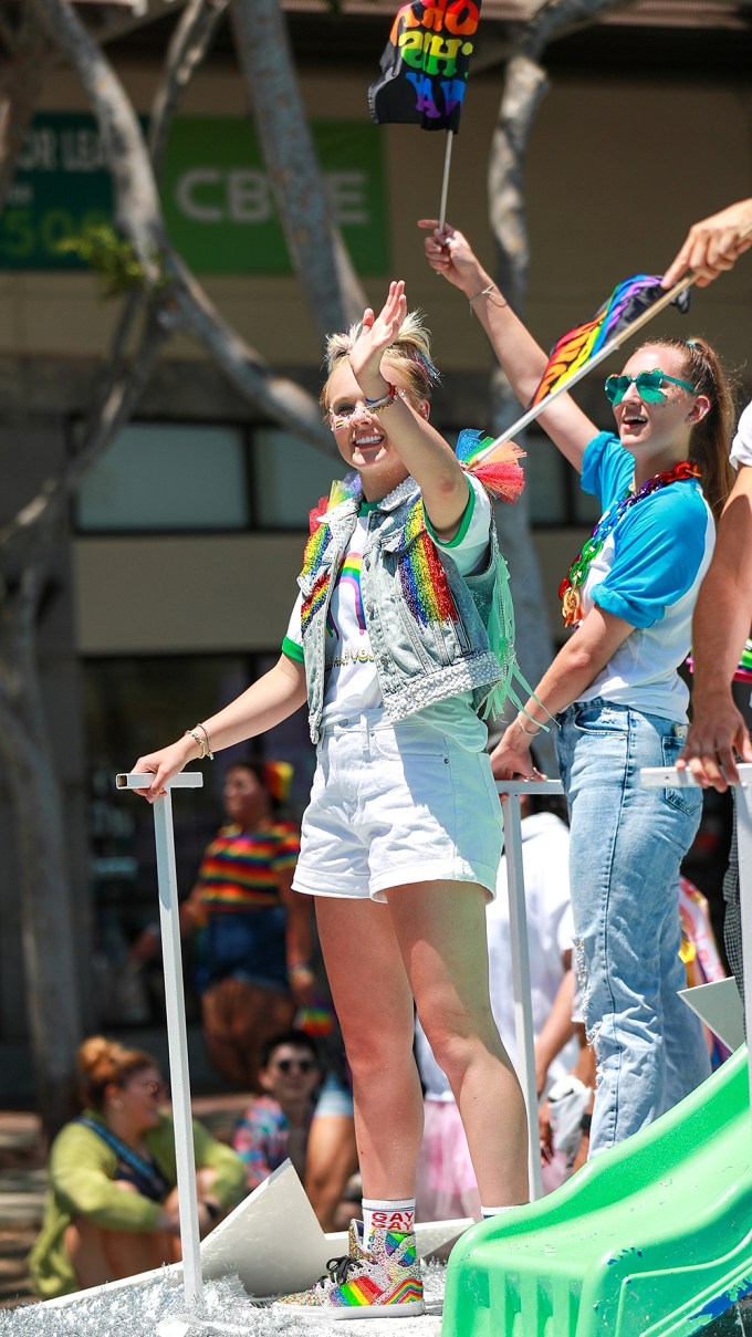 JoJo Siwa & Kylie Prew rock the Pride Parade in WeHo