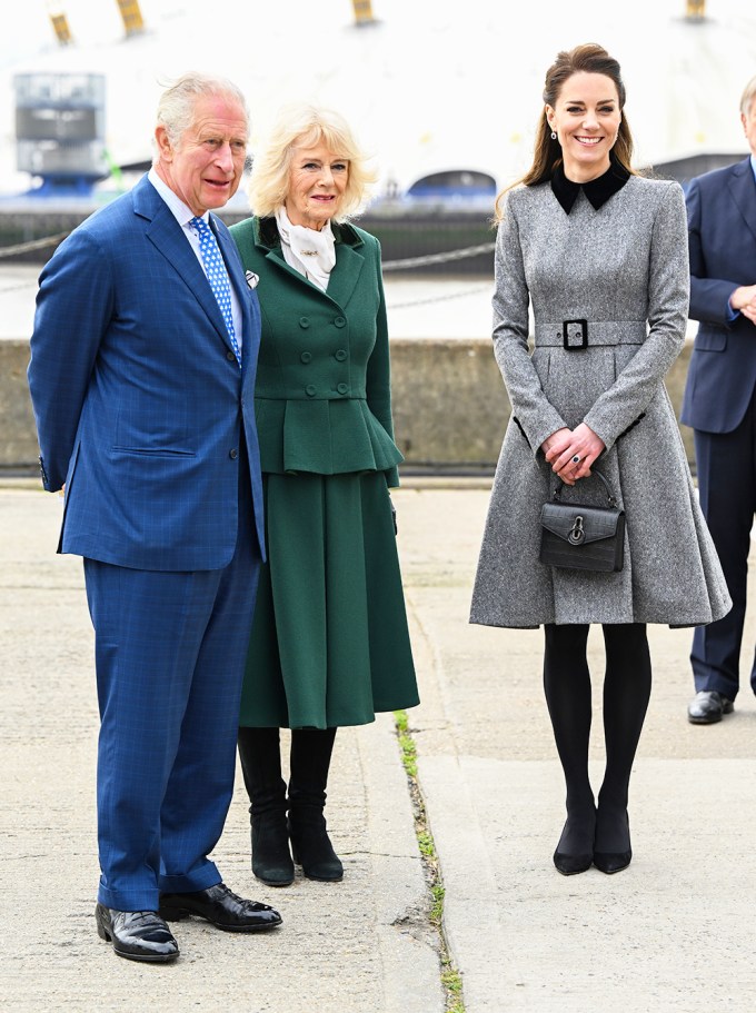 Kate Middleton on a royal outing with Prince Charles & Camilla