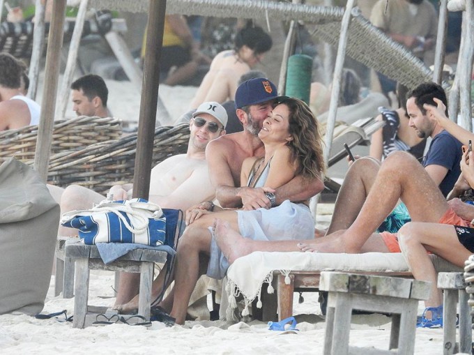 EXCLUSIVE: Brooke Burke looks stunning as she hits the beach in Tulum, Mexico