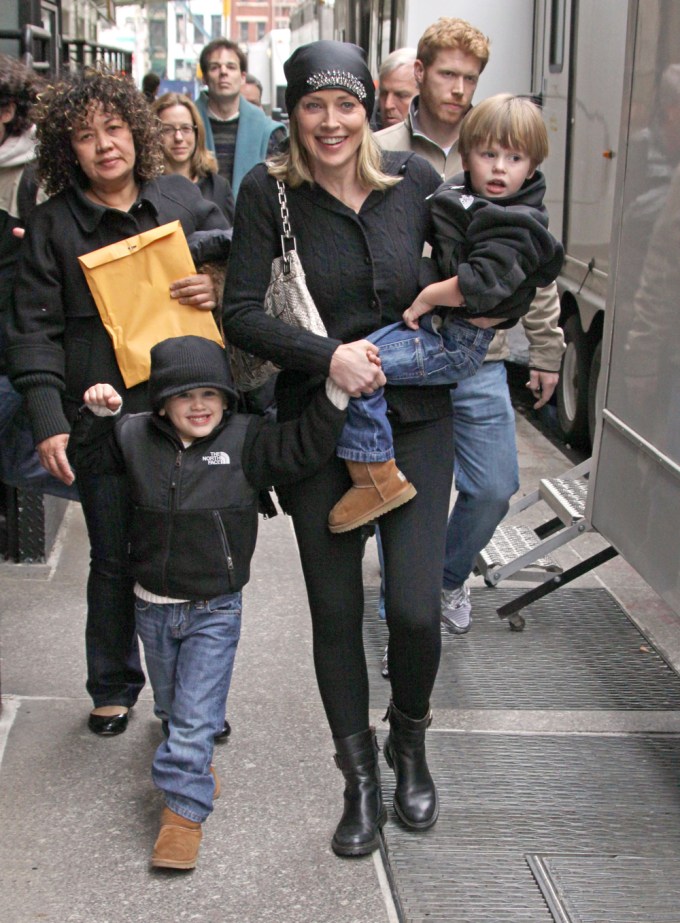 Sharon Stone With Laird & Quinn in NYC