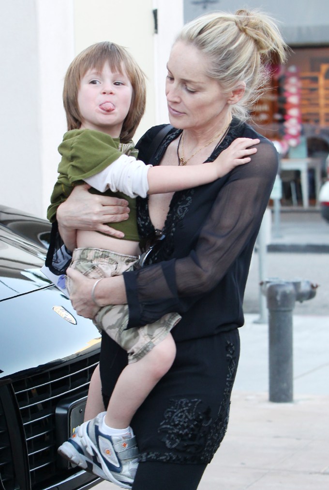 Sharon Stone & Quinn Kelly In 2011