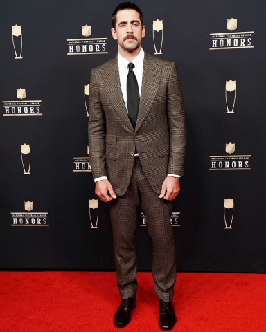 Aaron Rodgers arrives at the 8th Annual NFL Honors at The Fox Theatre, in Atlanta
8th Annual NFL Honors, Atlanta, USA - 02 Feb 2019