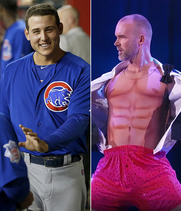 Anthony Rizzo Mocks David Ross S Magic Mike Routine On Dwts I M Horrified Hollywood Life