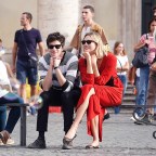 EXCLUSIVE: Karlie Kloss and Joshua Kushner walking around Rome the day after Misha Nonoo's wedding
