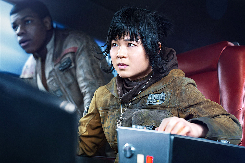 No Merchandising. Editorial Use Only. No Book Cover Usage
Mandatory Credit: Photo by J Olley/Lucasfilm/Disney/Kobal/REX/Shutterstock (9264120j)
John Boyega, Kelly Marie Tran
"Star Wars: The Last Jedi" Film - 2017