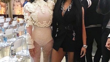 Nicki Minaj Kim Kardashian Bonding