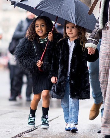 Kourtney Kardashian her daughter Penelope Disick and niece North West walking around Central Park with Simon HuckPictured: Penelope Disick,North West,Kourtney KardashianPenelope DisickNorth WestSimon HuckRef: SPL1654915 040218 NON-EXCLUSIVEPicture by: SplashNews.comSplash News and PicturesLos Angeles: 310-821-2666New York: 212-619-2666London: 0207 644 7656Milan: 02 4399 8577photodesk@splashnews.comWorld Rights